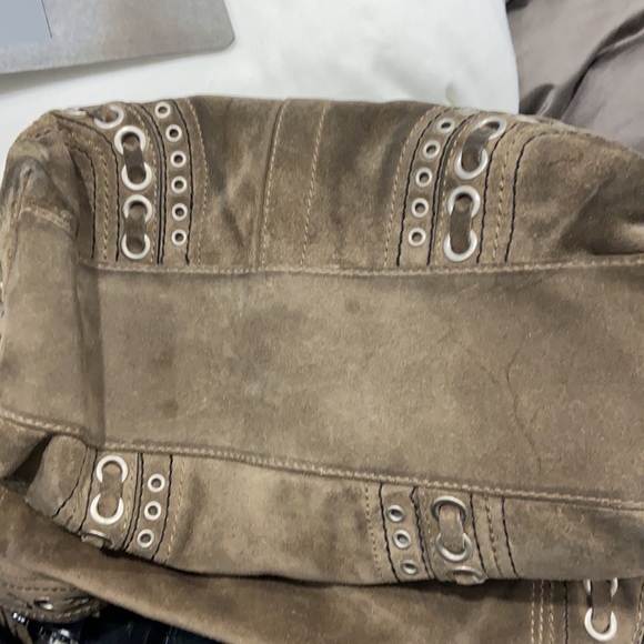 Suede Coach Hobo Bag - Picture 4 of 5